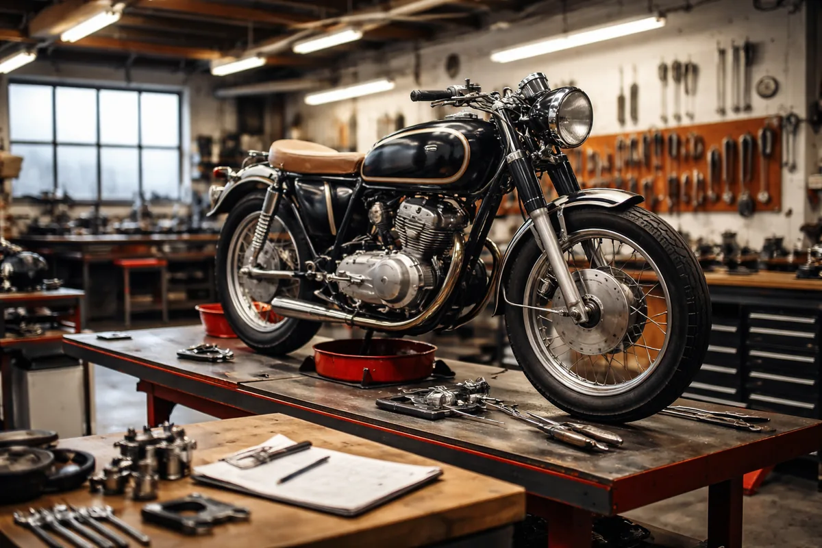 Comment évaluer les frais de restauration d'une moto classique en atelier