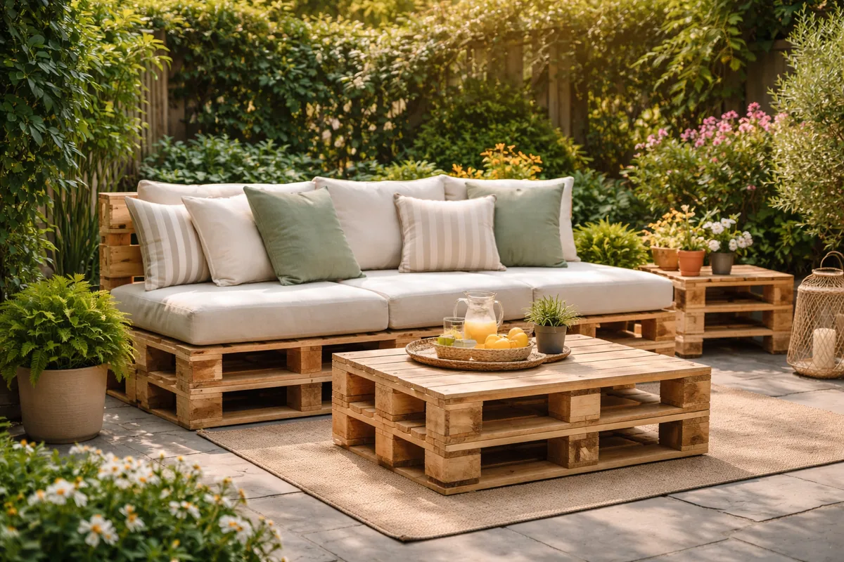 Comment utiliser des palettes en bois pour créer des meubles de jardin