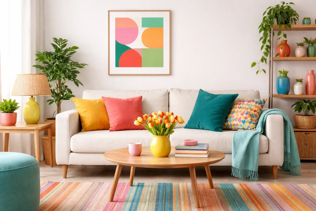 Comment ajouter de la couleur à votre décoration intérieure sans trop dépenser