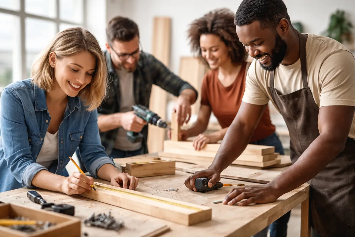 Les bienfaits d'un projet de bricolage collaboratif